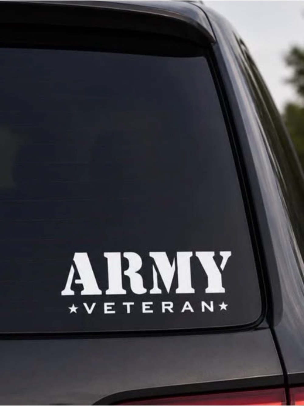"ARMY VETERAN" Vinyl Decal Sticker- 9 inches